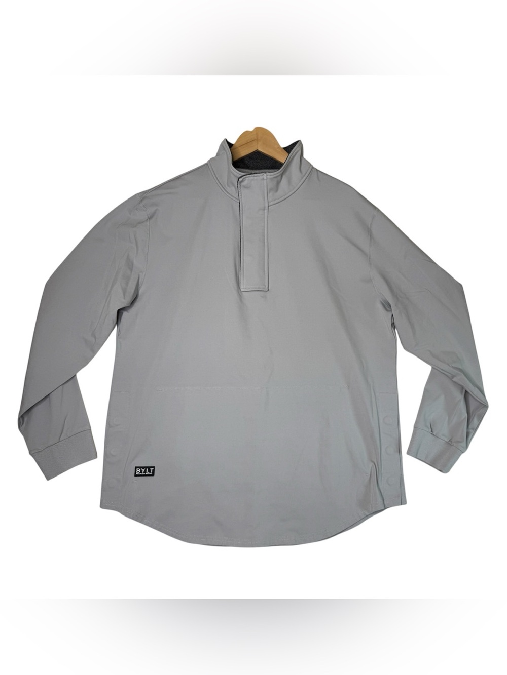 Bylt Premium Basics Elite + Fairway Pullover 1/4 Zip Gray Men's Size XL